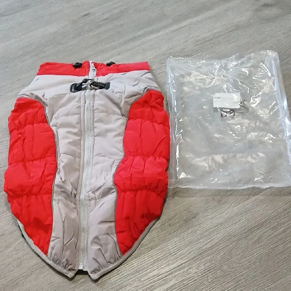 Dog Winter Coat Jacket Waterproof Warm Outfit Reflective Design SZ 4XL NIP